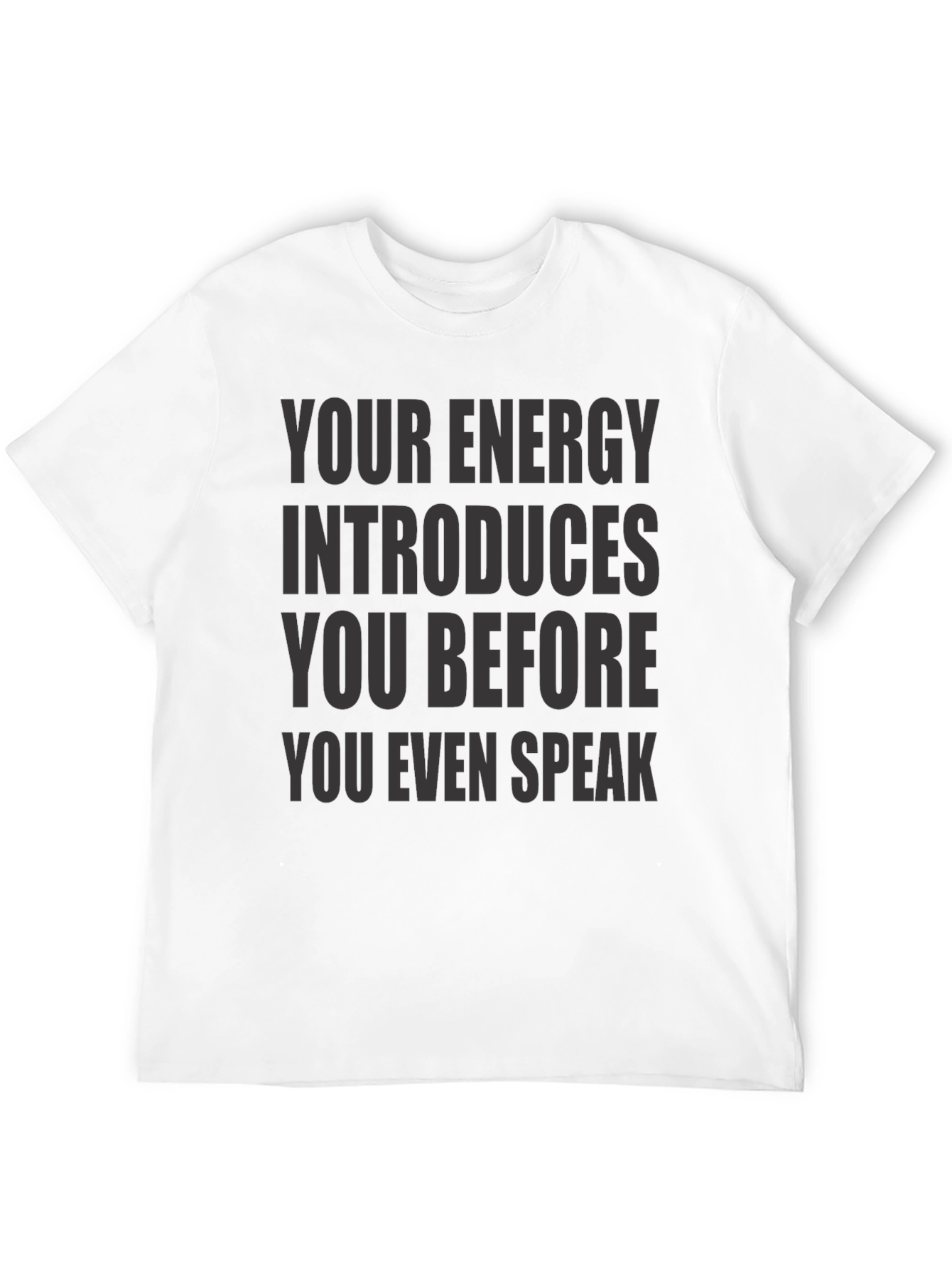 Black Energy Intro T-Shirt - Black Crew Neck Tee view 12