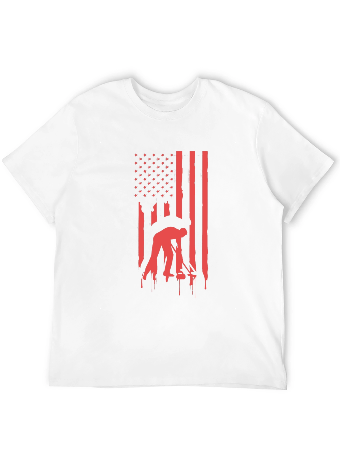 Black American Flag Welder T-Shirt - Patriotic Welding Tee view 12