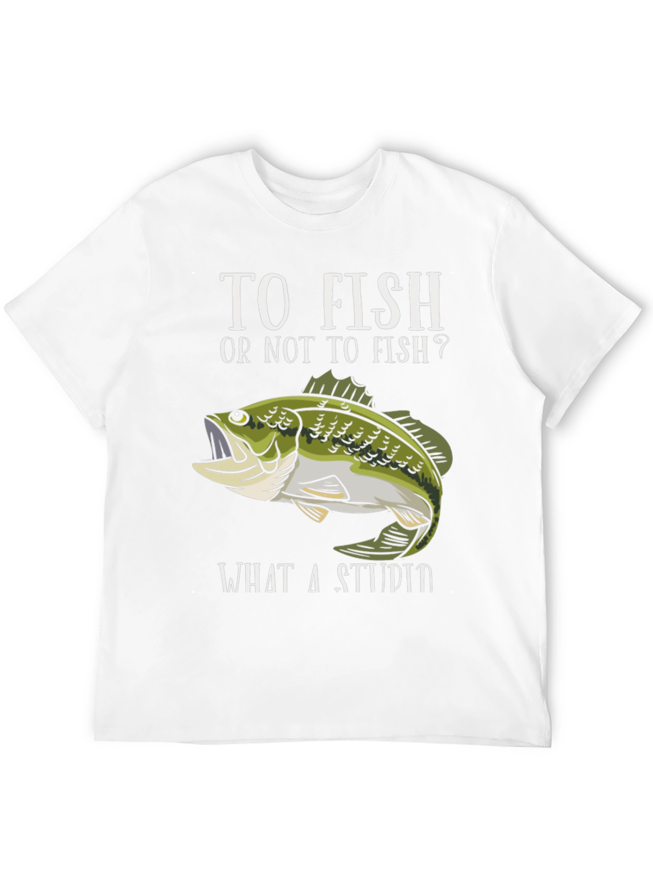 Black To Fish Or Not To Fish Funny Fishing T-Shirt view 12