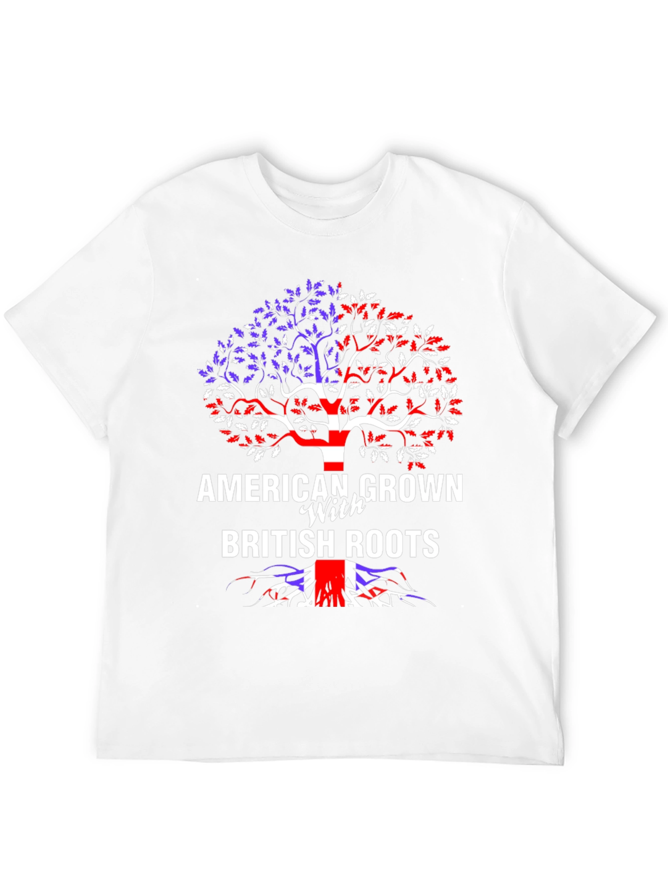 Black American Grown with British Roots Graphic Tee view 12