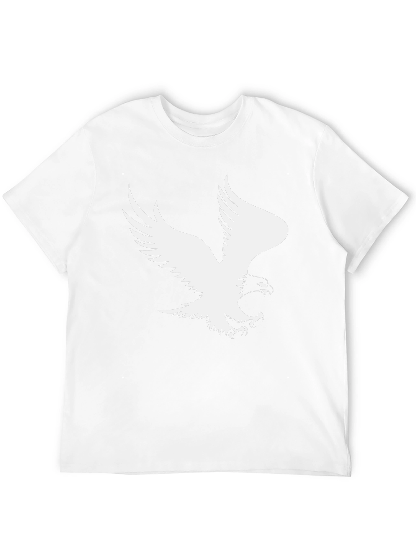 Black Eagle Graphic Print Black T-Shirt view 12
