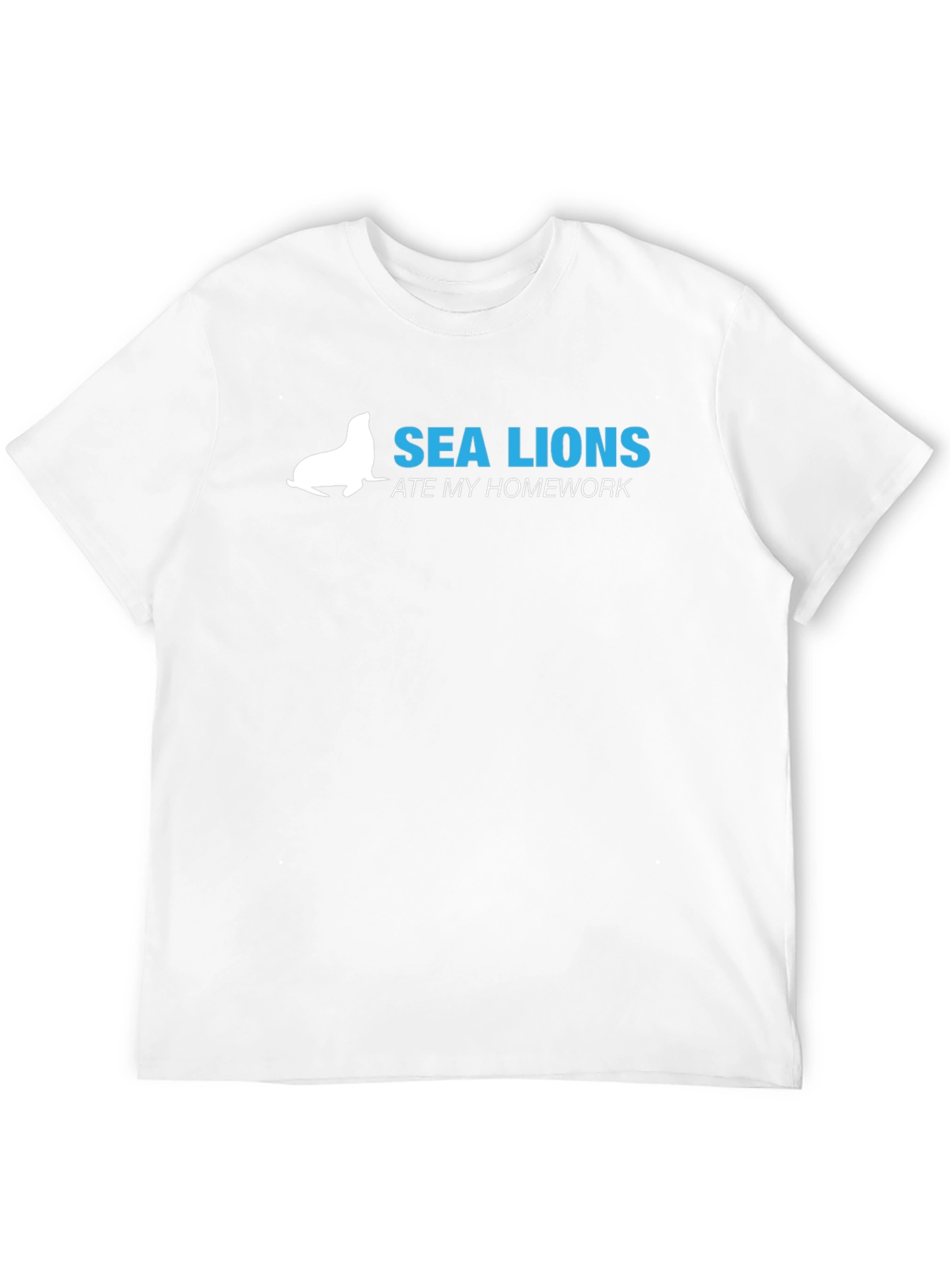 Black Sea Lions Ate My Homework Graphic Tee - Black view 12