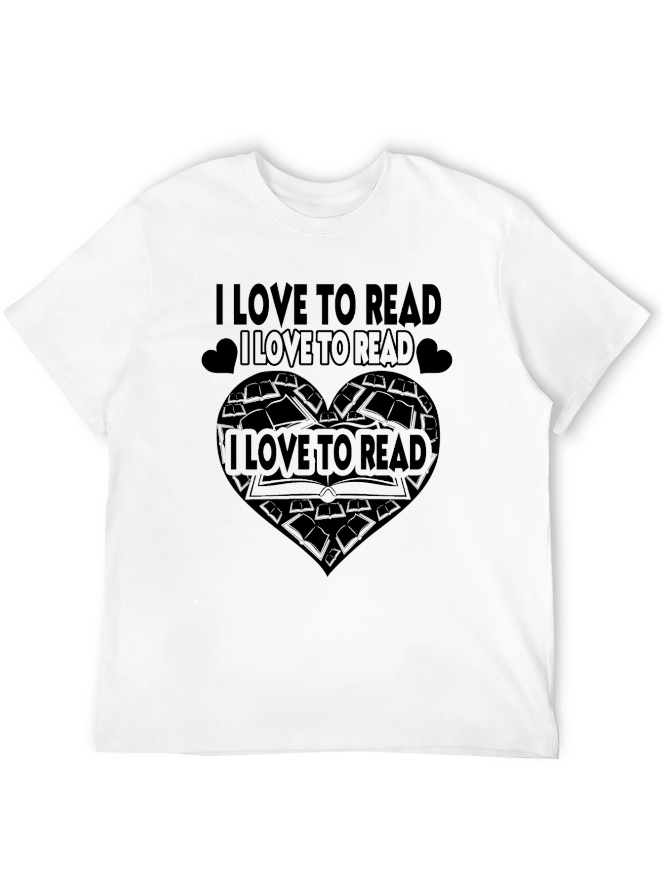 Black I Love to Read T-Shirt view 12
