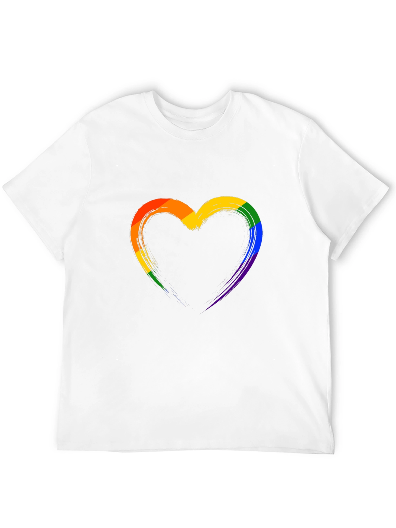 Black Pride Heart T-Shirt - Rainbow Love view 12