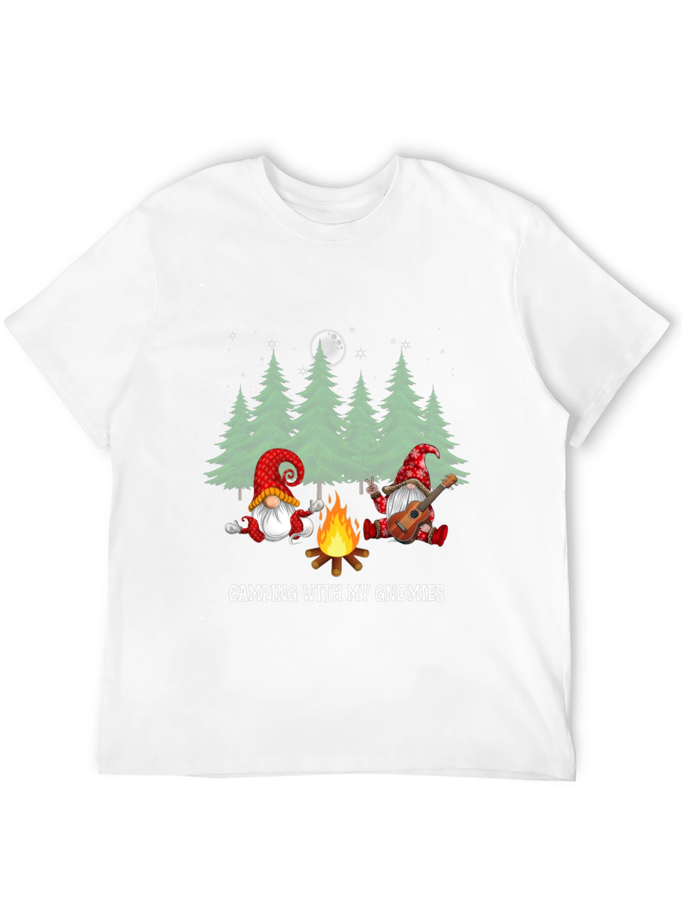 Black Camping with My Gnomies Graphic Tee view 12