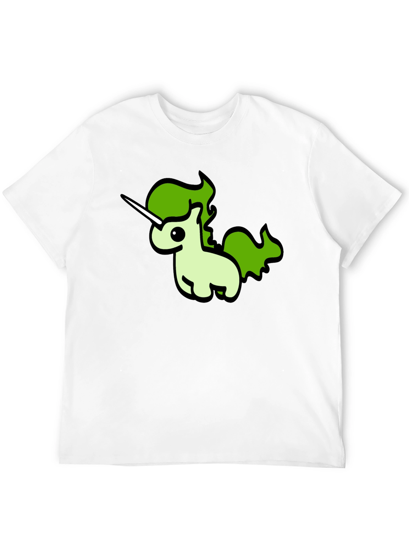 Black Unicorn Graphic Tee - Black Cotton T-Shirt view 12