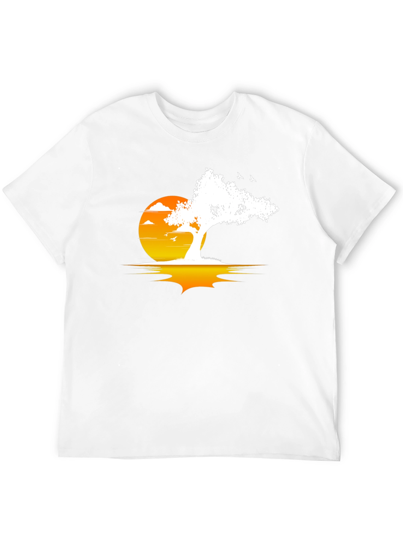 Black Sunset Tree Graphic Tee view 12