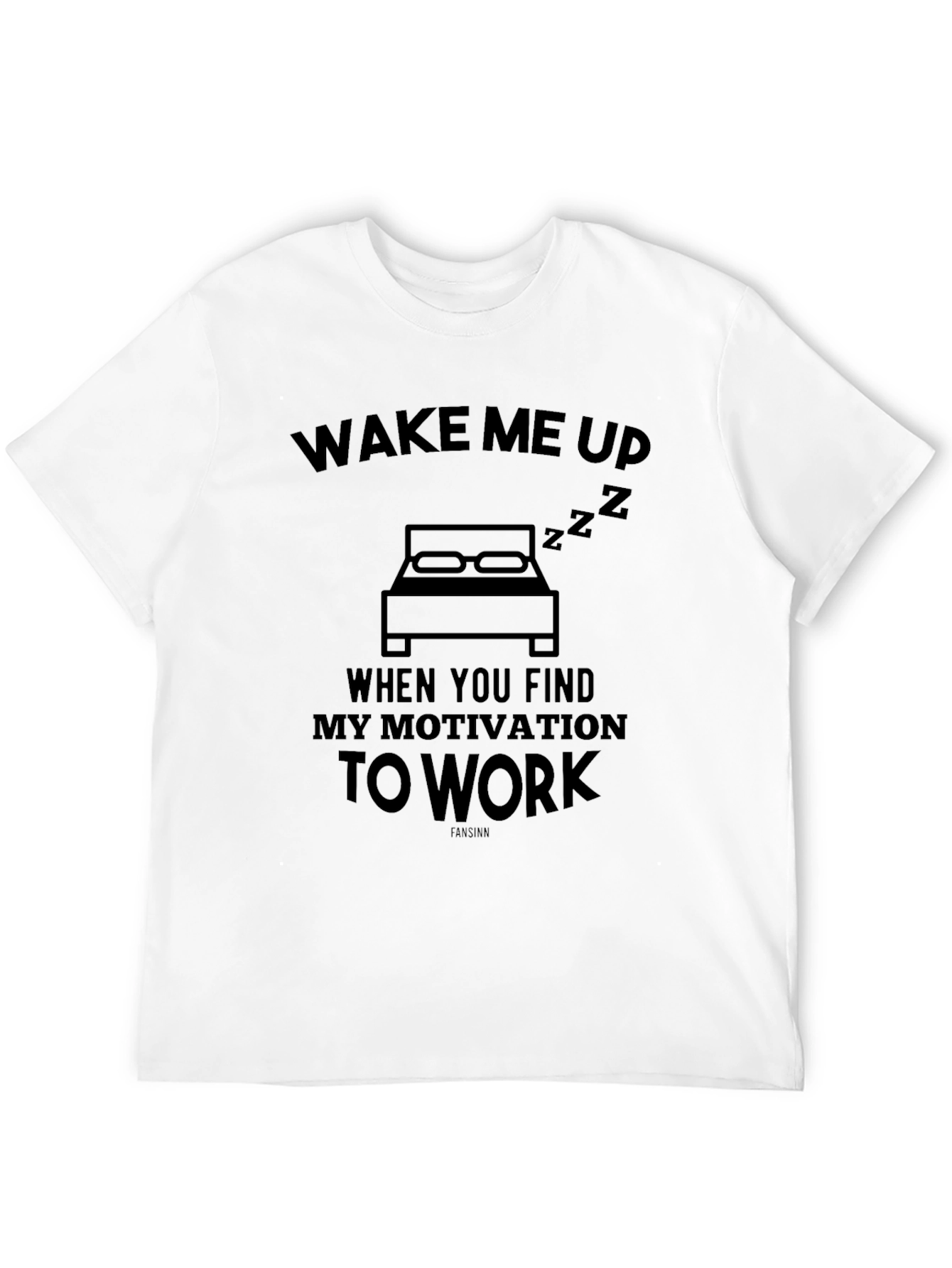 Black Funny Wake Me Up When Motivation Shirt view 12