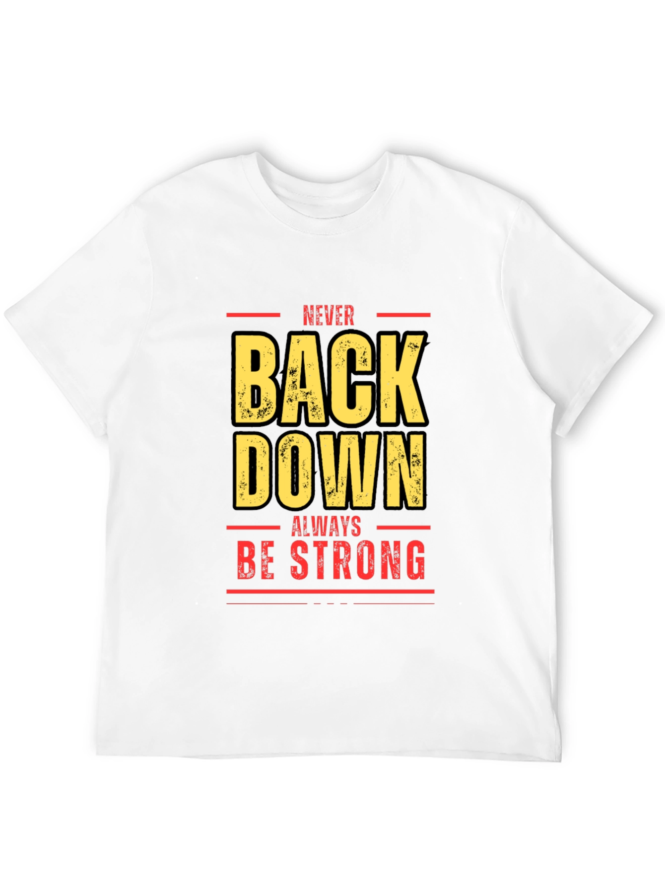 Black Never Back Down Black Graphic Tee view 12