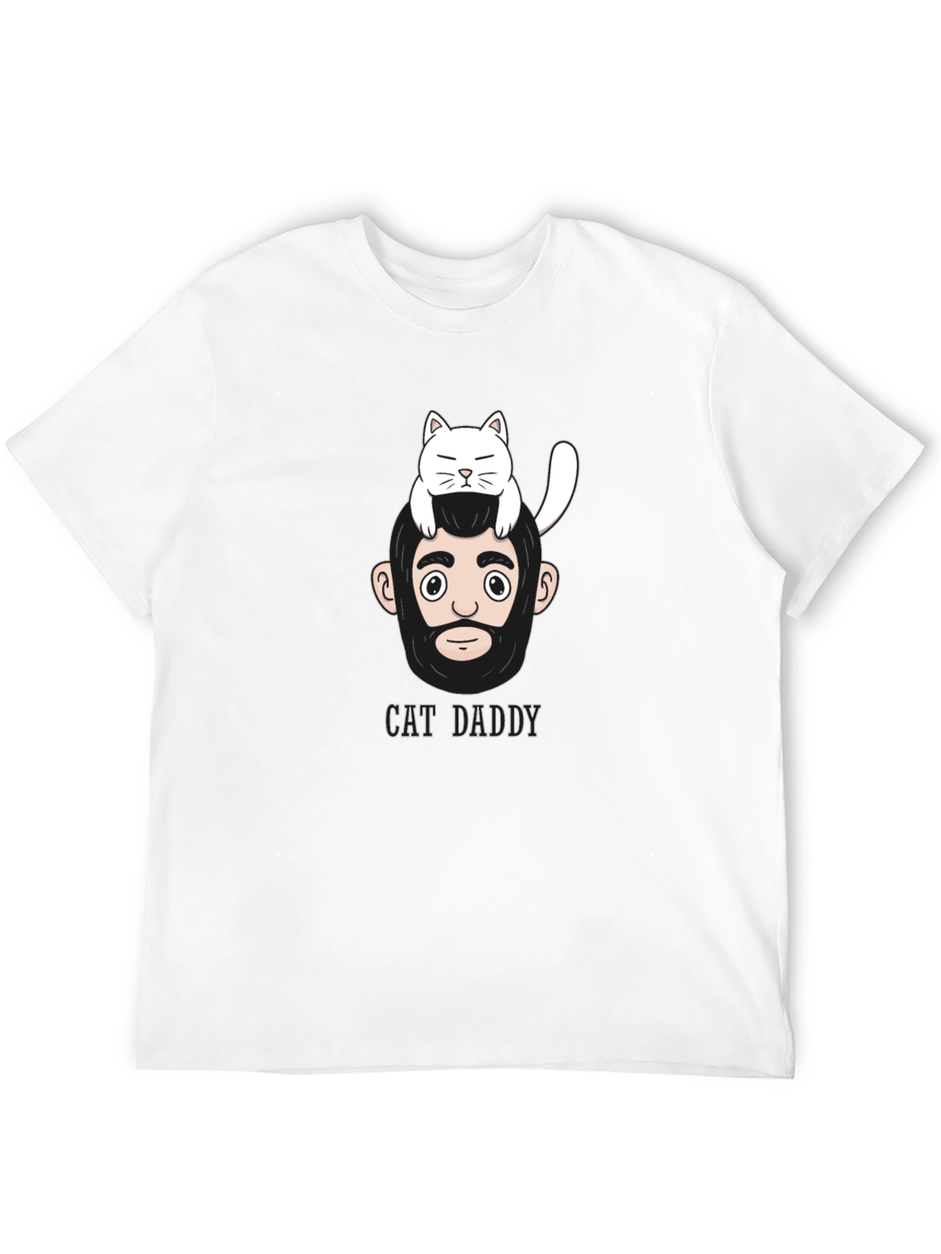 Black Cat Daddy Graphic T-Shirt - Men's Casual Wear view 12