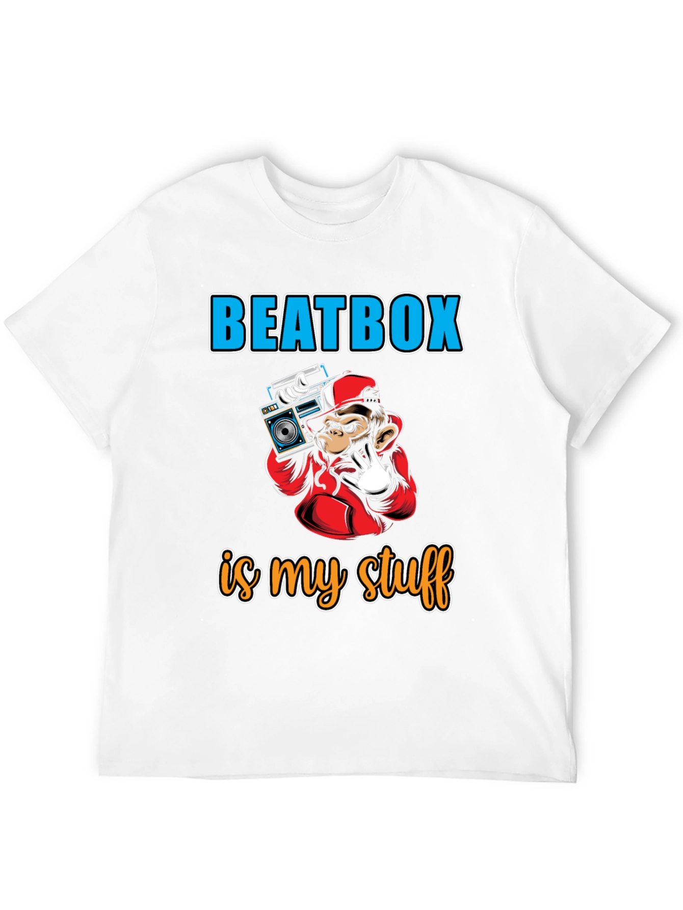 Beatbox Monkey T-Shirt - Unique Music Lover Tee - 12