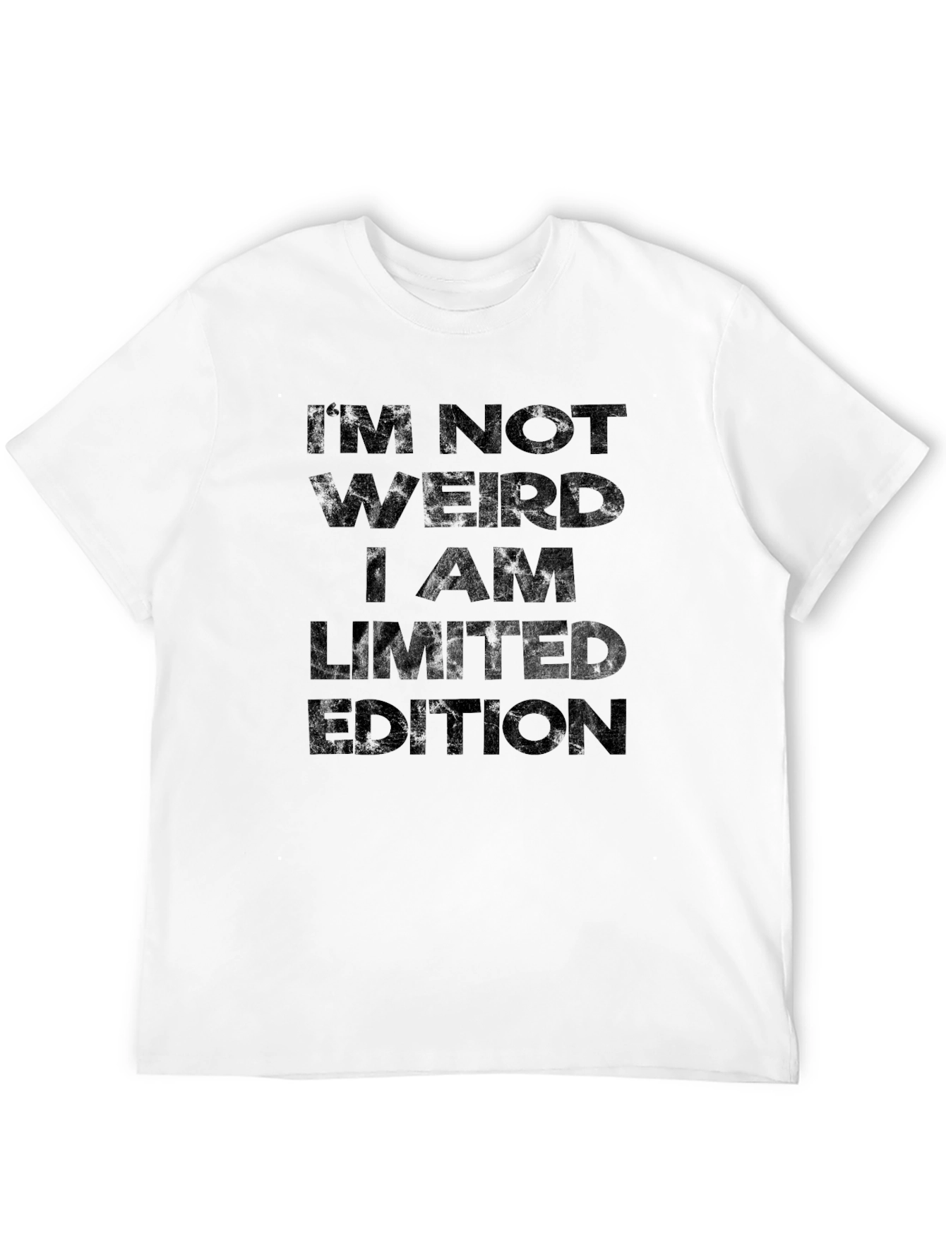 I'm Not Weird Limited Edition Black Graphic T-Shirt - 12