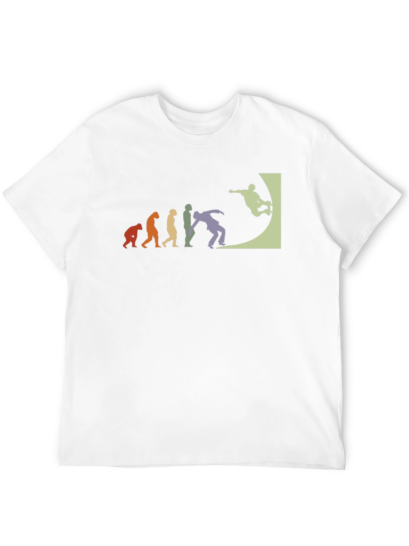 Black Skate Evolution T-Shirt - Black Cotton Tee view 12