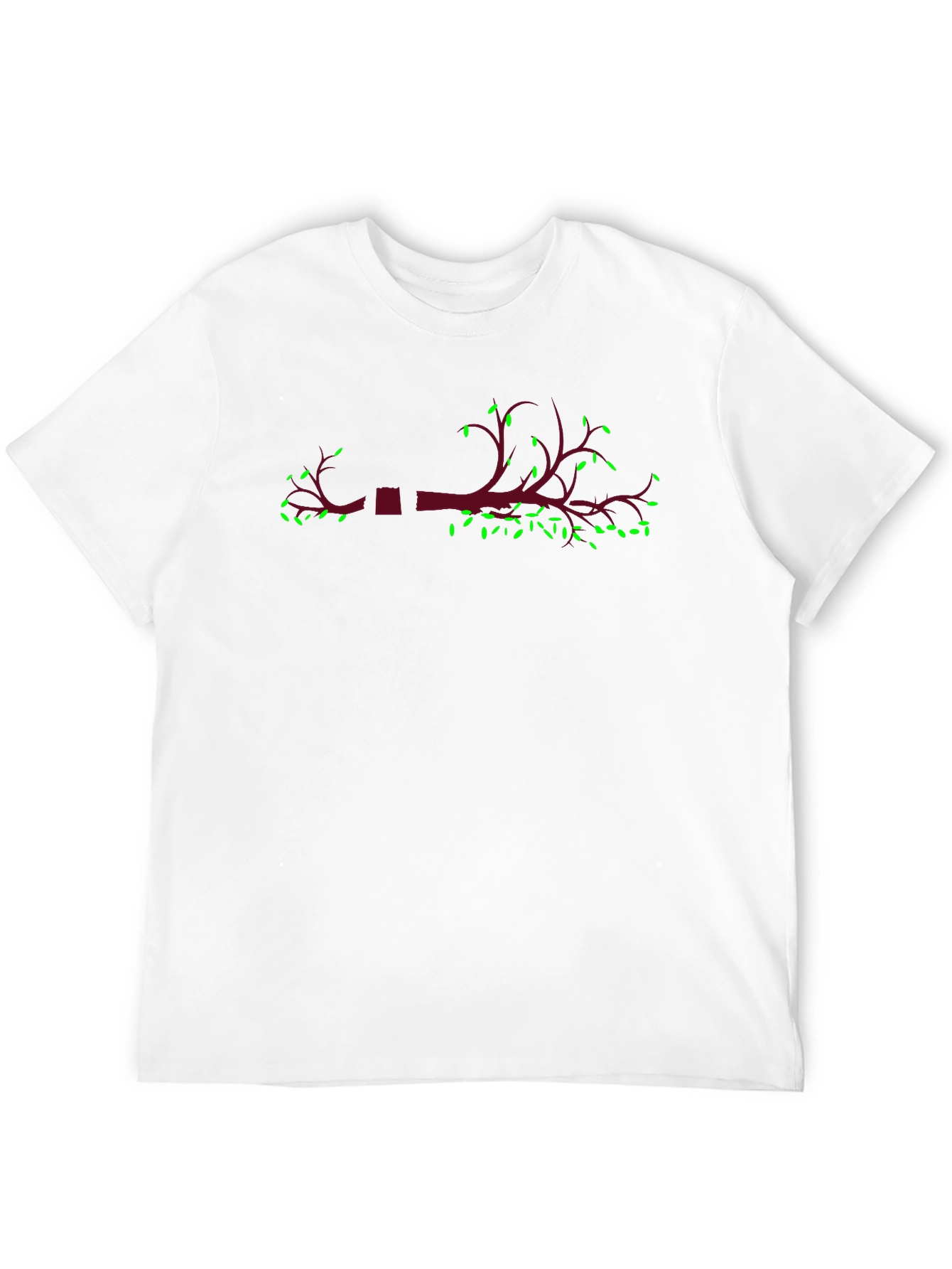 Black Nature Branch Graphic T-Shirt - Black view 12