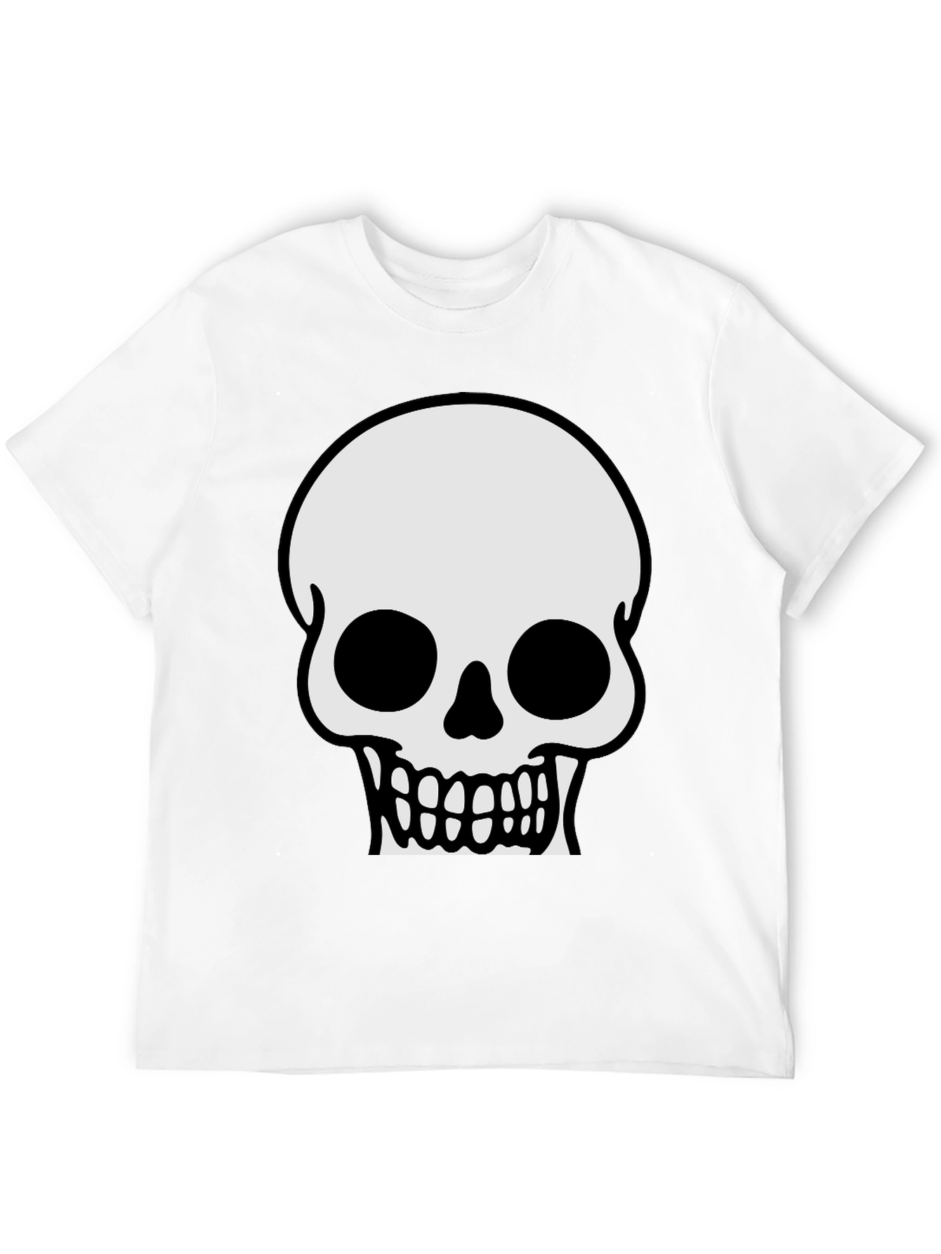 Black Skull Graphic T-Shirt - Classic Halloween Tee view 12