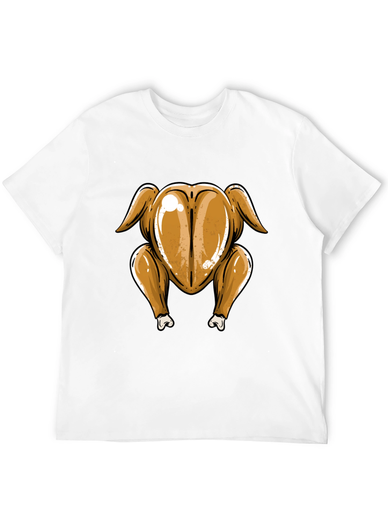 Black Roasted Turkey Butt T-Shirt - Thanksgiving Humor view 12