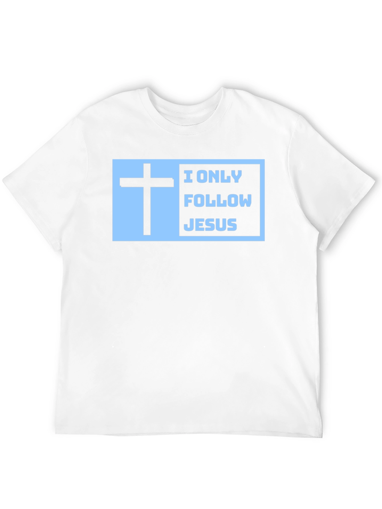 Black I Only Follow Jesus T-Shirt view 12