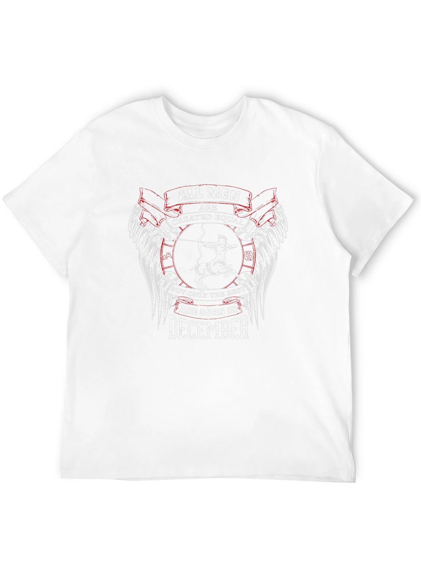 Black December Birthday T-Shirt - All Men Are Created Equal view 12