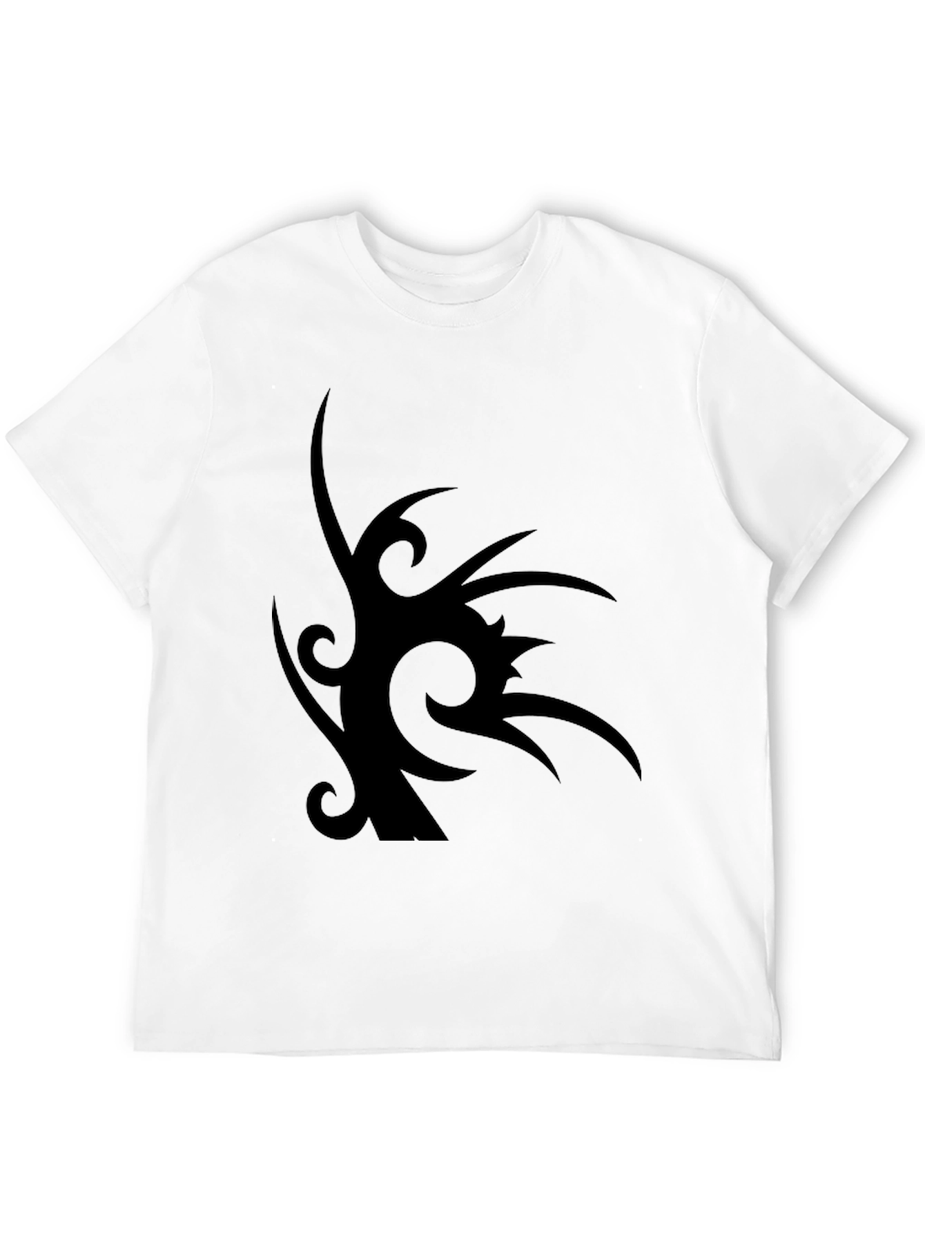 Black Tribal Tattoo Black Graphic Tee for Men view 12