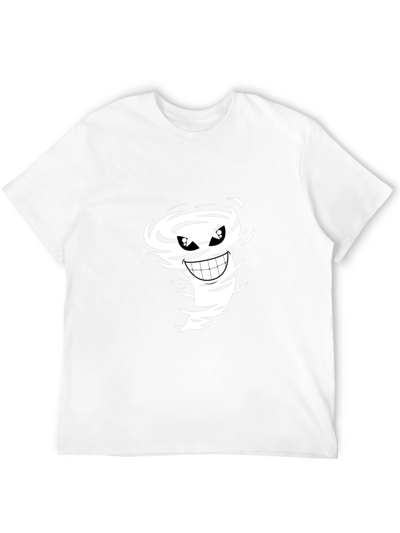 Black Cartoon Tornado Graphic Black Tee view 12