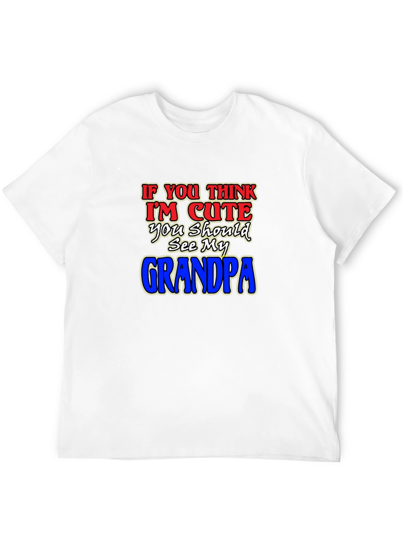 Black Cute Grandpa T-Shirt - Humorous Family Tee view 12