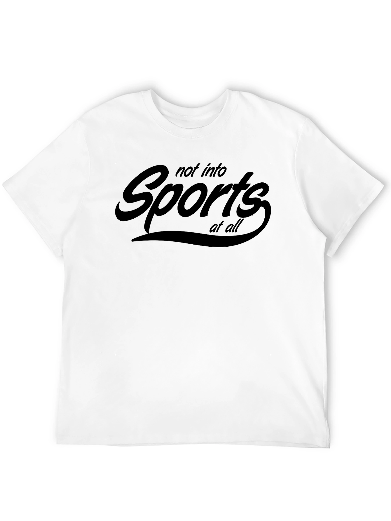 Black Not Into Sports T-Shirt view 12