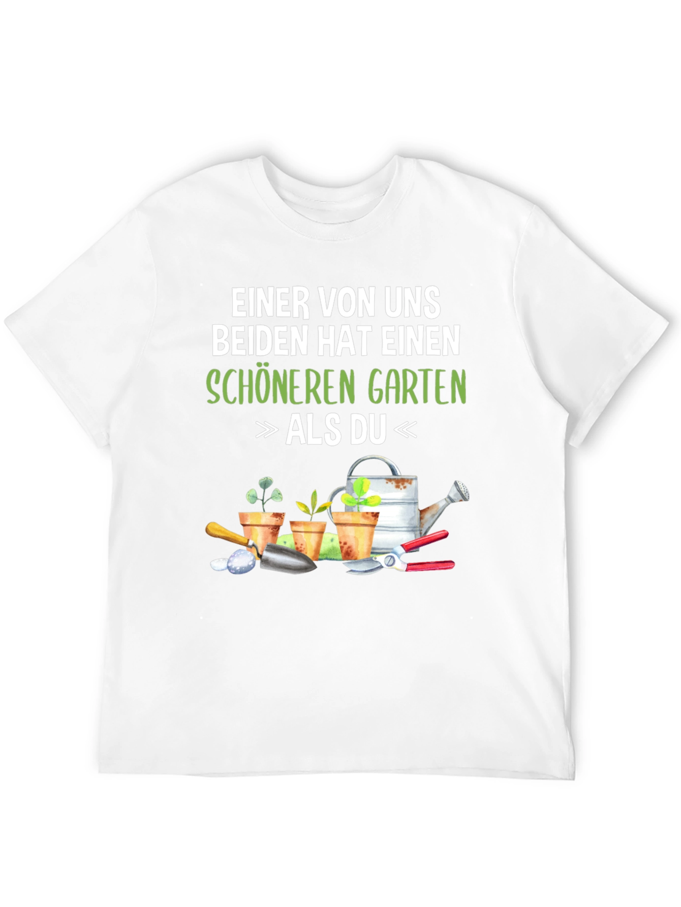 Black Gardener's T-Shirt: Schöneren Garten Als Du view 12