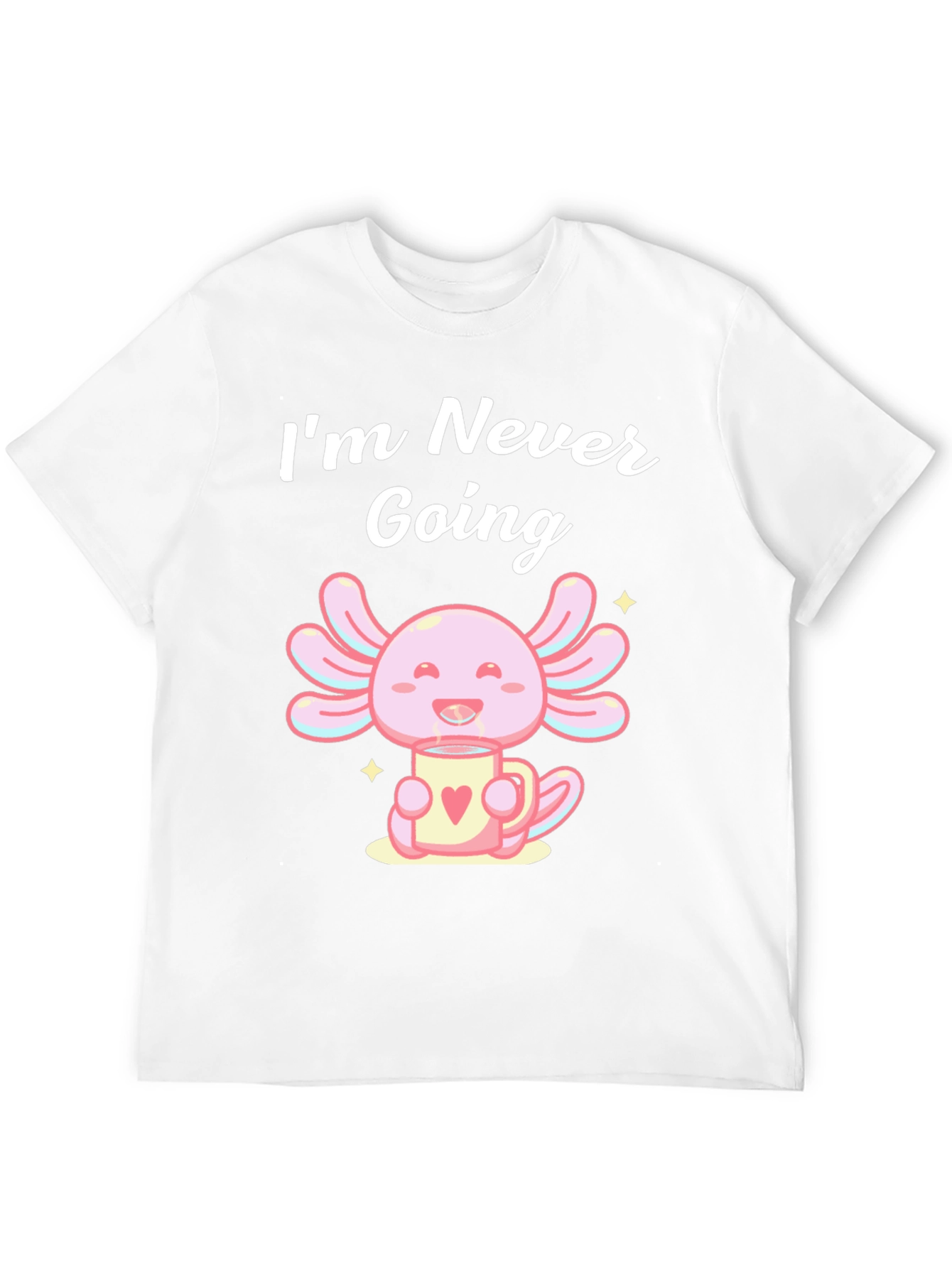 Black Axolotl Coffee T-Shirt - Never Going view 12