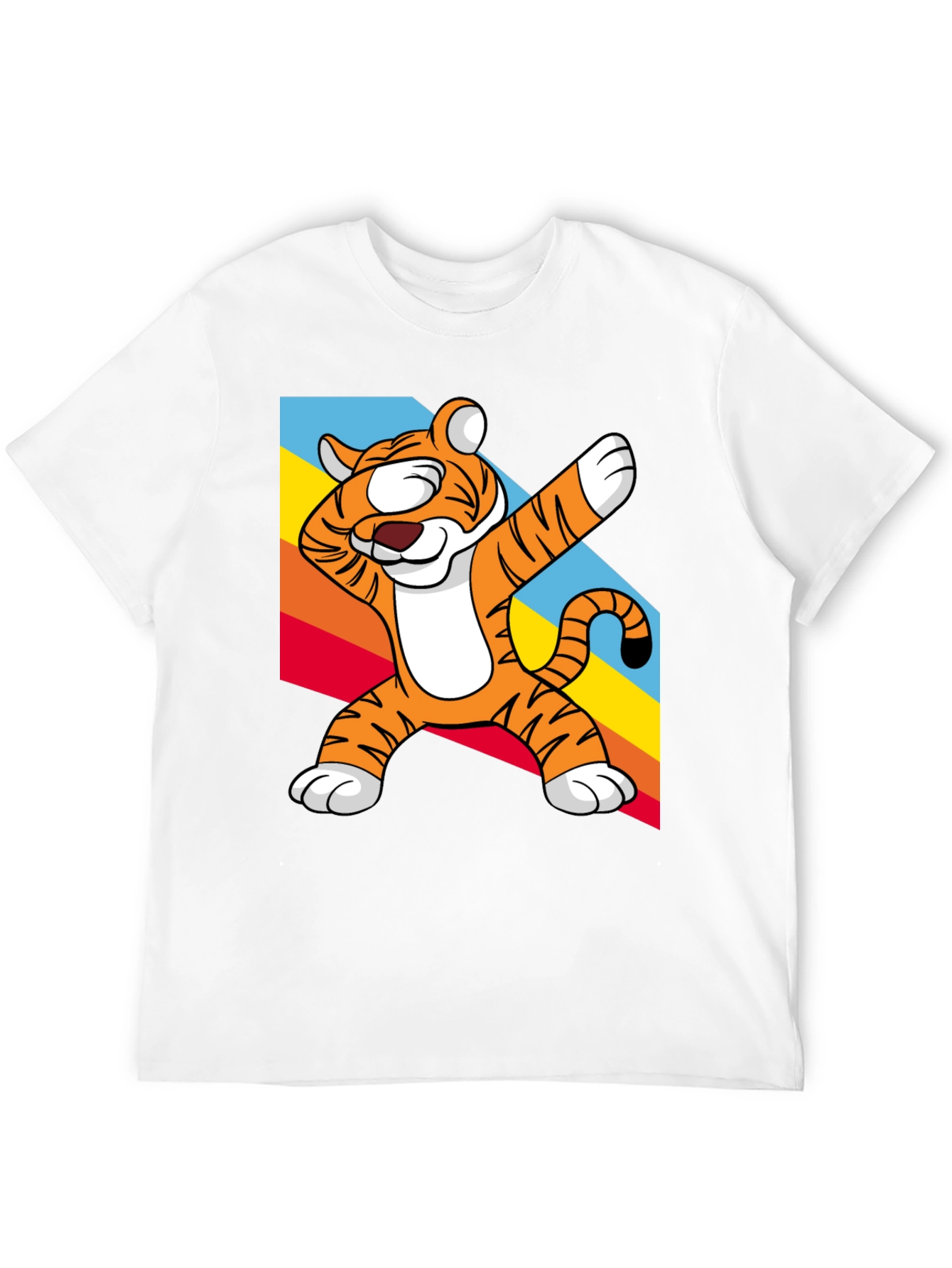 Black Dabbing Tiger Graphic Tee - Fun & Unique Design view 12