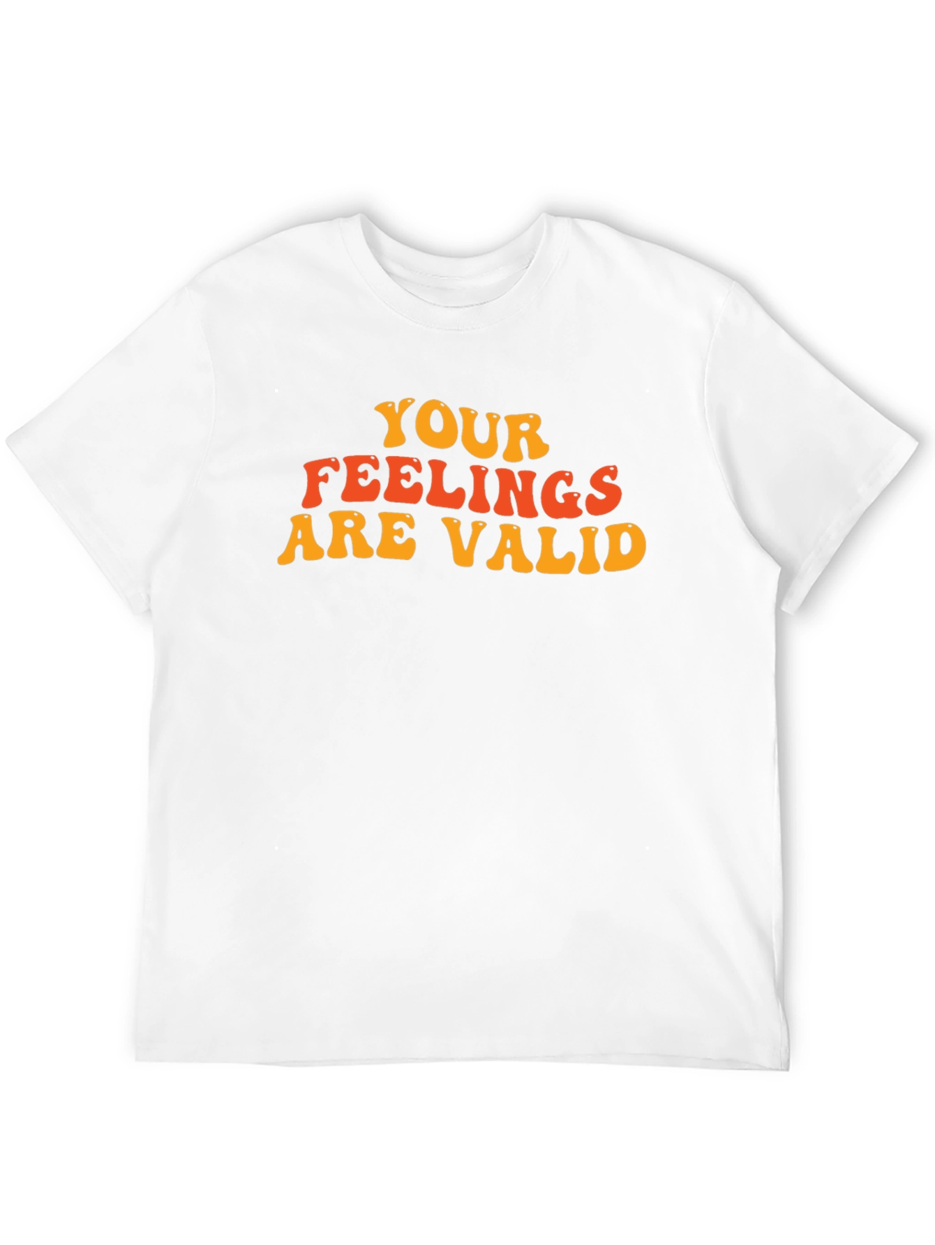 Black Your Feelings Are Valid Black T-Shirt view 12