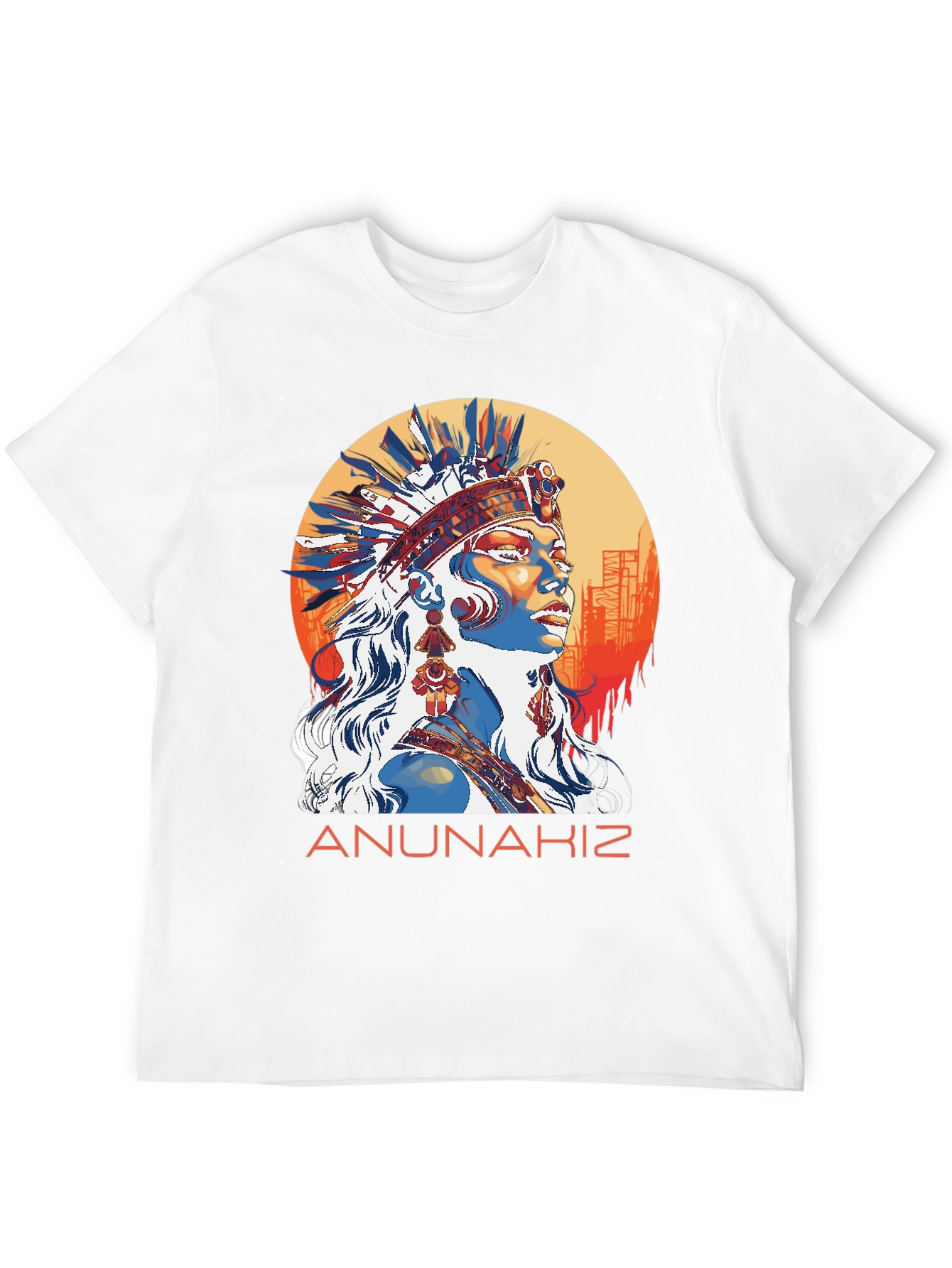 Black Anunnakiz Native American T-Shirt view 12