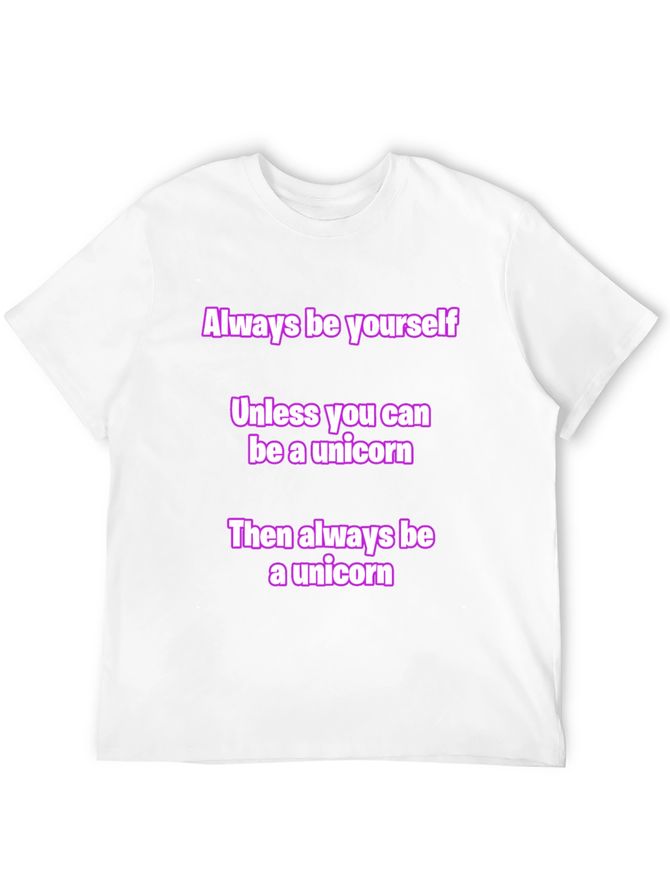 Black Unicorn Graphic Tee - Always Be Yourself T-Shirt view 12