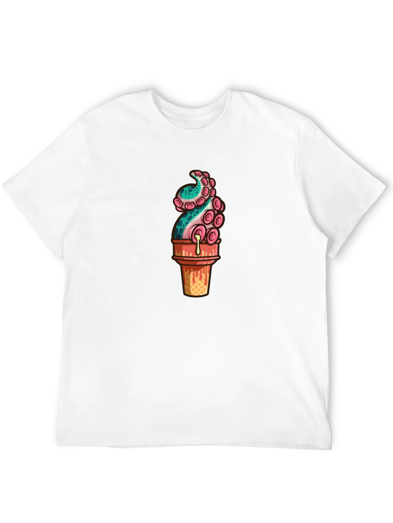 Black Octopus Ice Cream Graphic Tee view 12