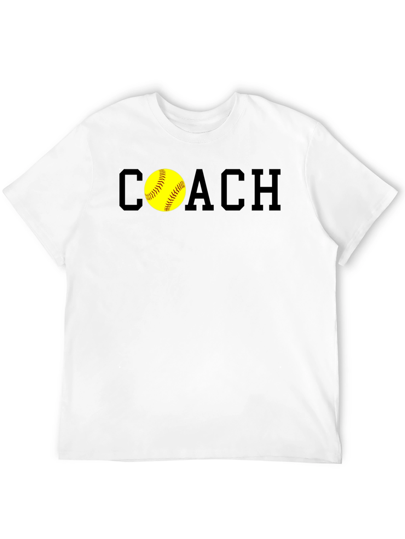 Black Softball Coach T-Shirt - Stylish & Comfortable view 12