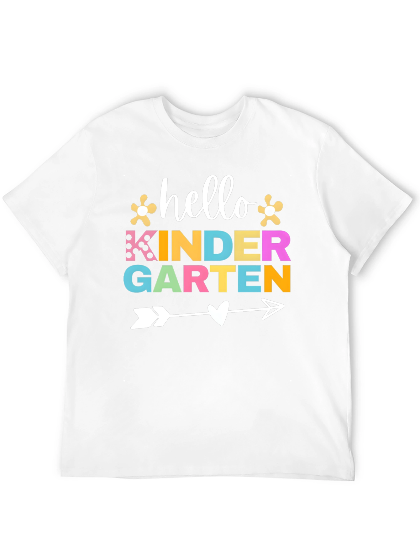 Black Hello Kindergarten T-Shirt view 12