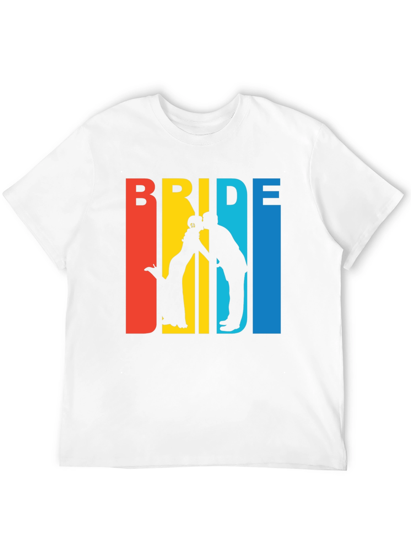 Bride T-Shirt - Kissing Silhouette - Wedding Party Tee - 12