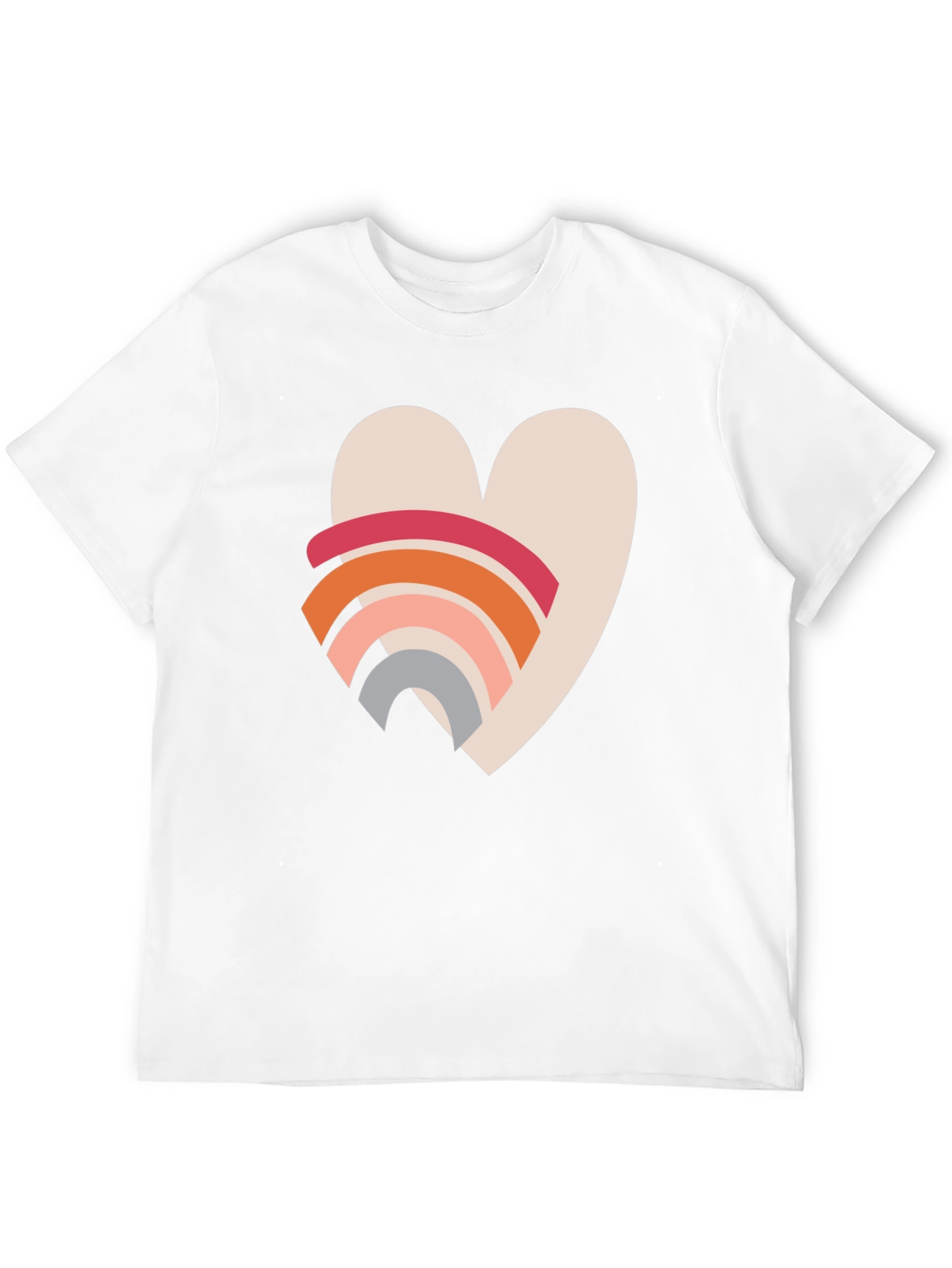 Black Heart Rainbow Graphic Tee view 12