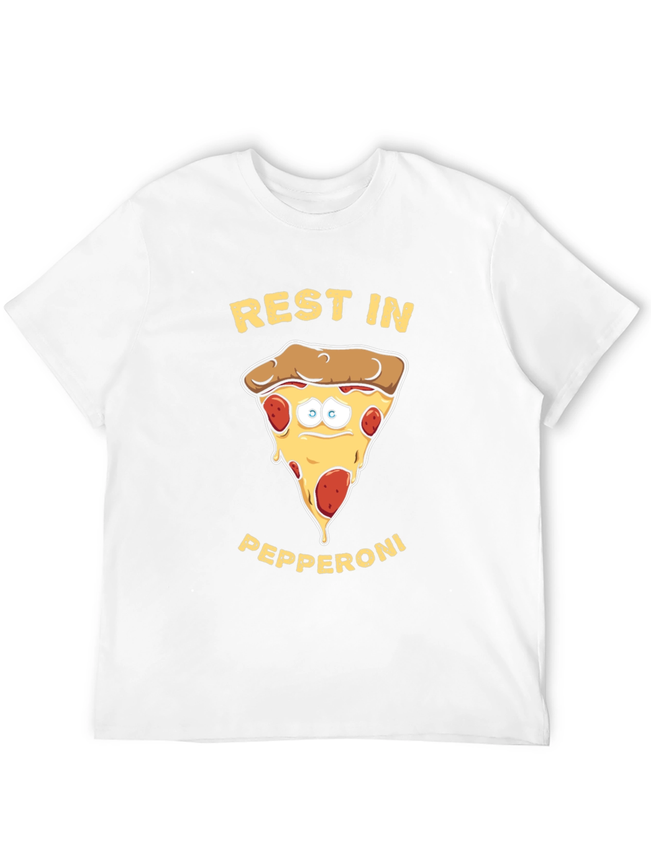 Black Rest in Pepperoni Funny Graphic T-Shirt view 12