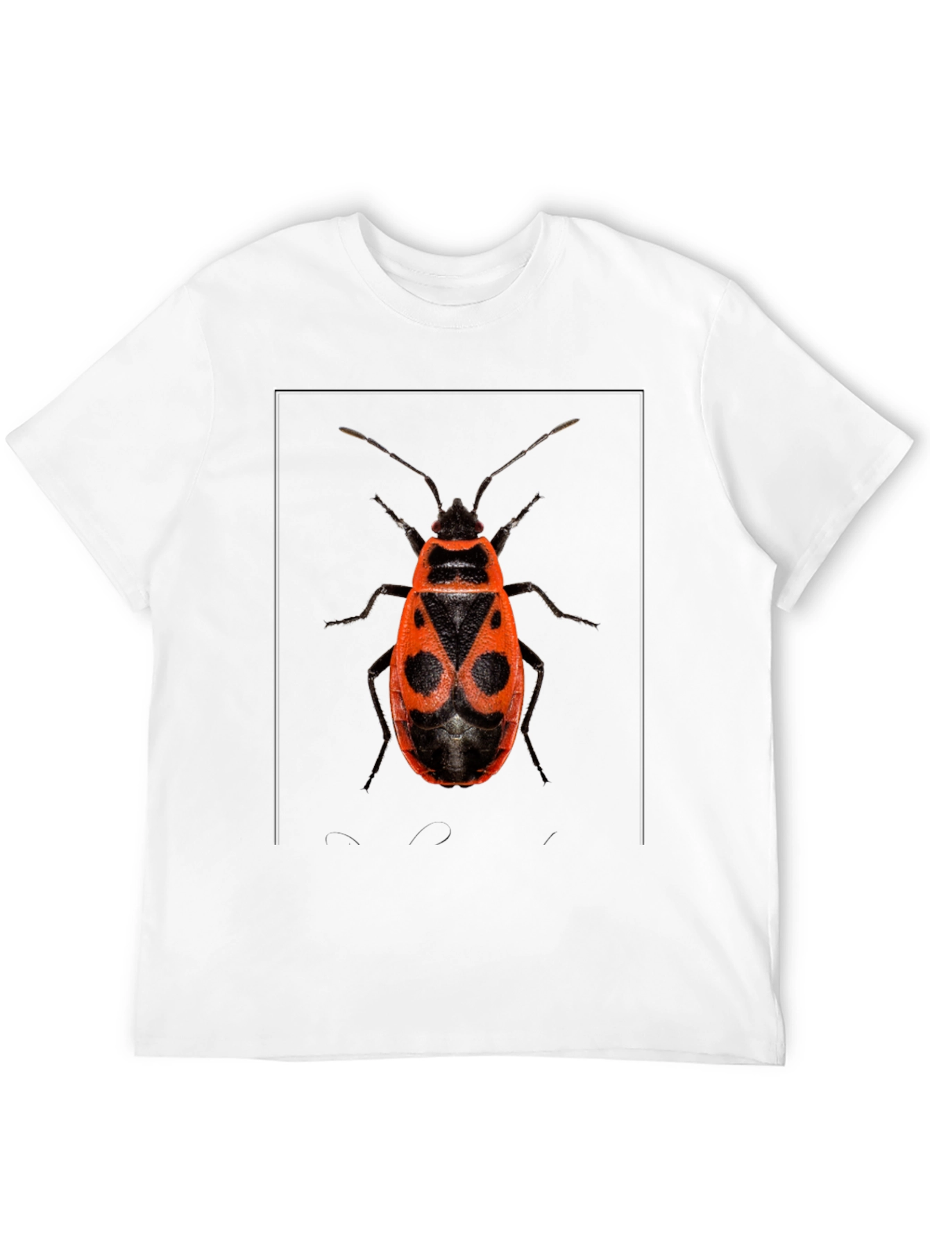 Black Bug Print Black Tee view 12