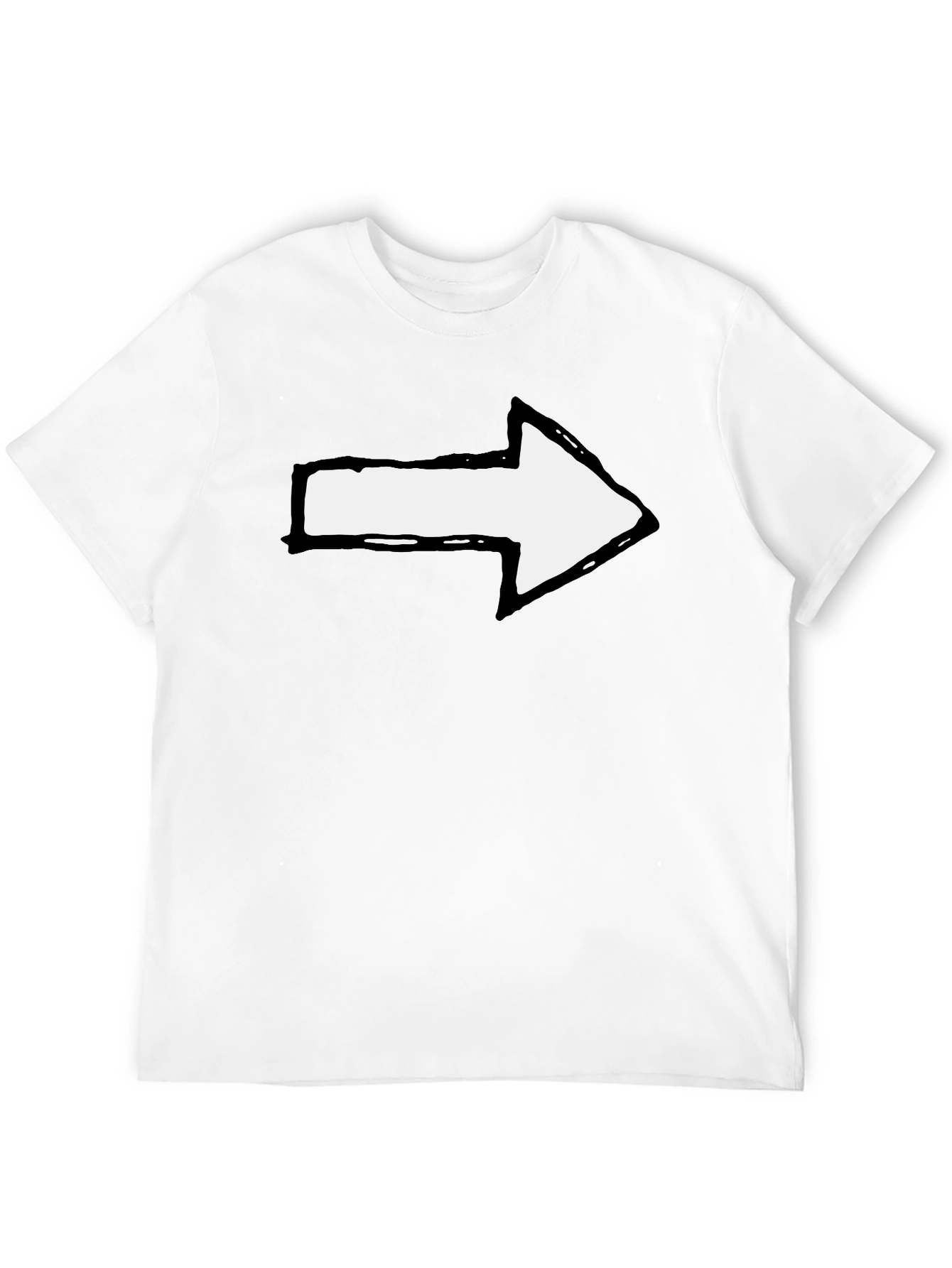 Black Arrow Graphic Tee - Simple Statement Shirt view 12