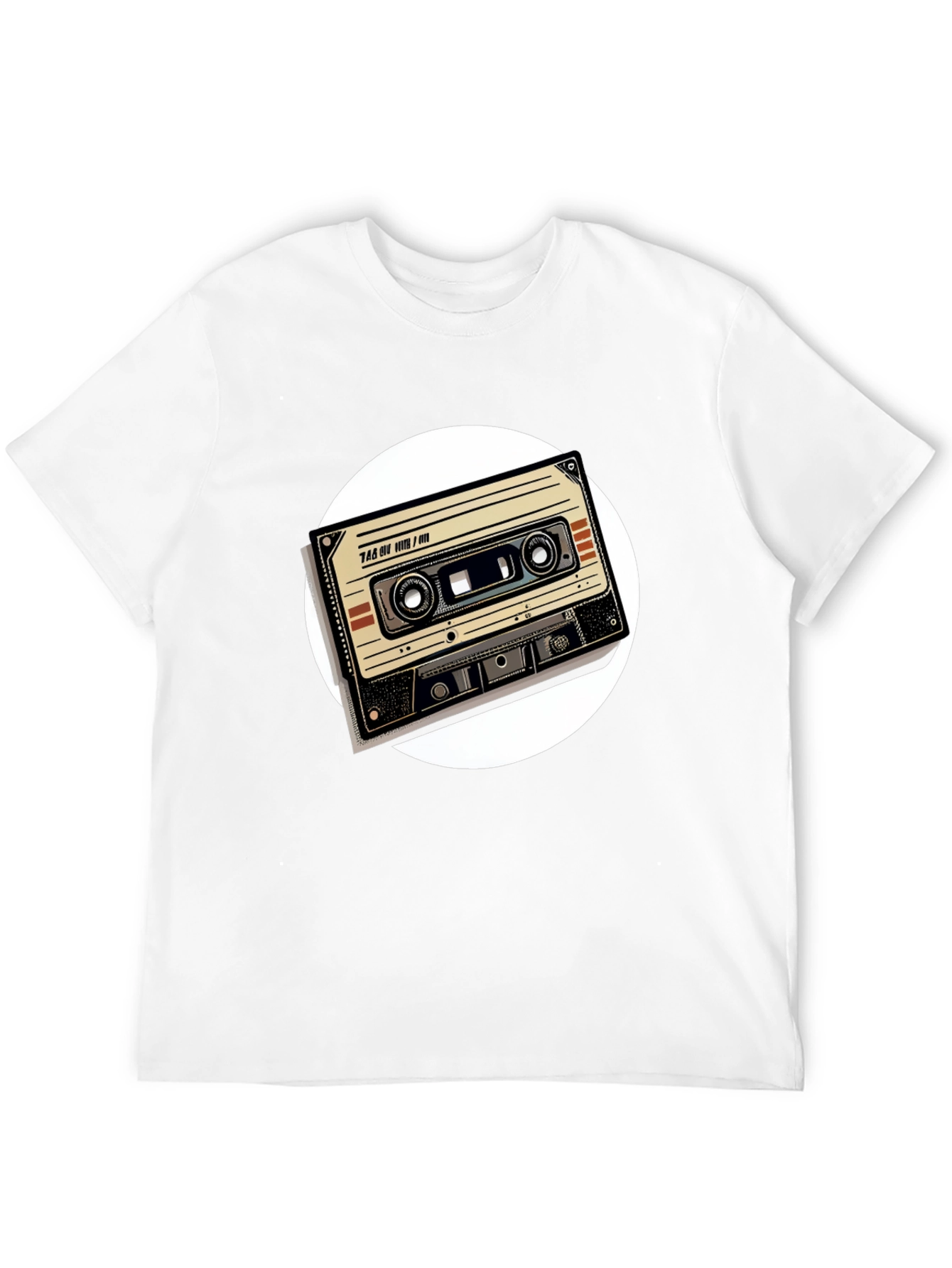 Black Retro Cassette Tape Graphic Tee - Black view 12