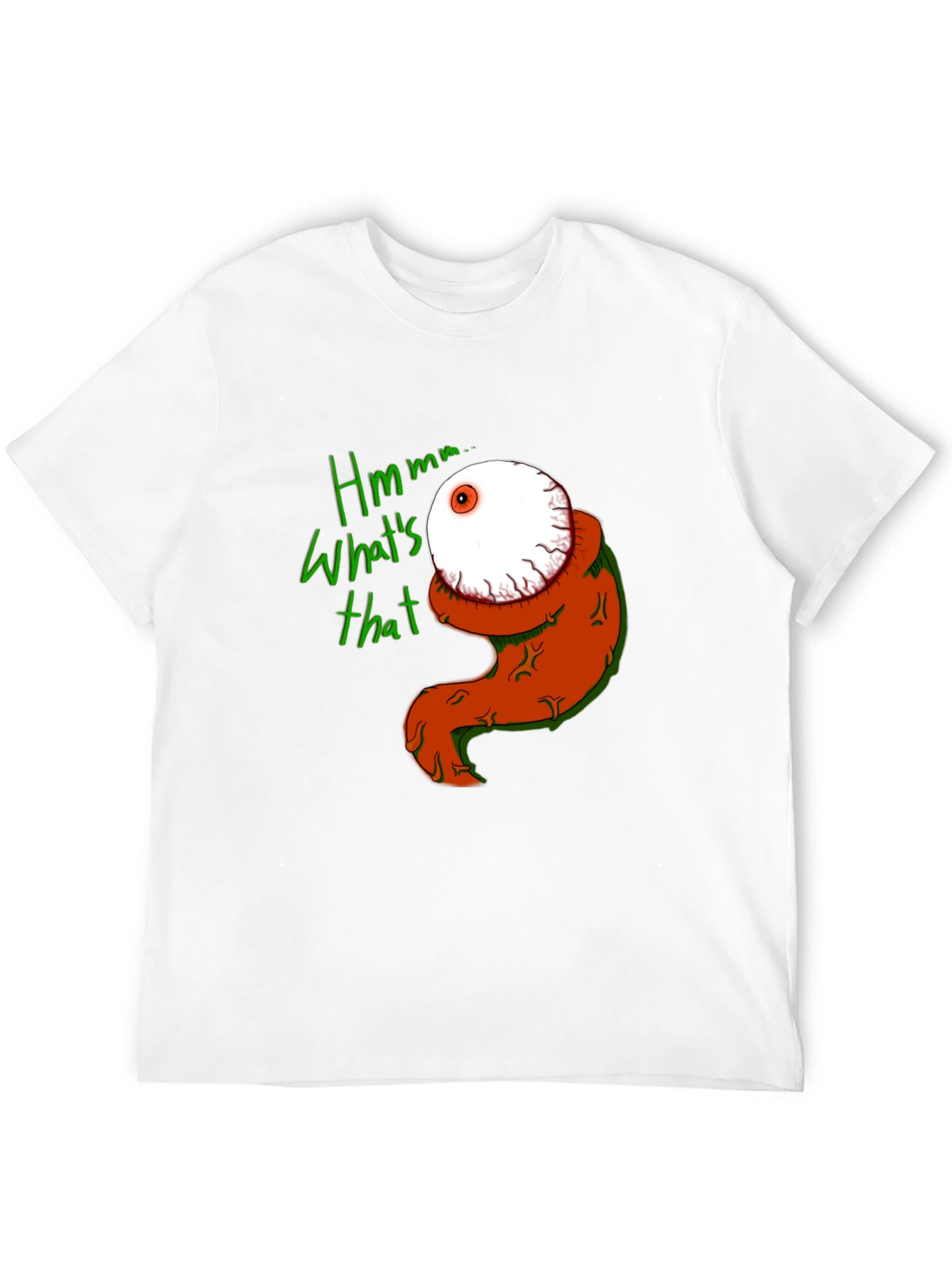 Black Eyeball Creature Graphic Tee - Men's Black T-Shirt view 12