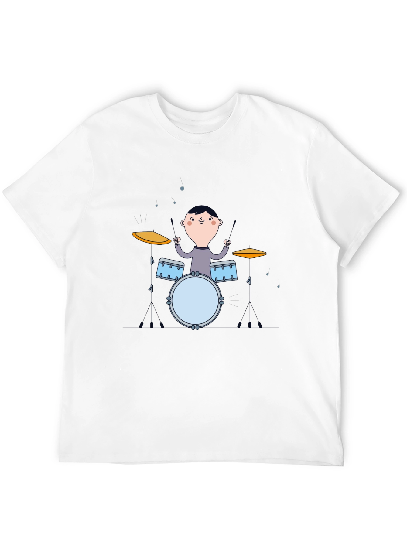Black Drummer Boy Graphic Tee - Black Cotton T-Shirt view 12
