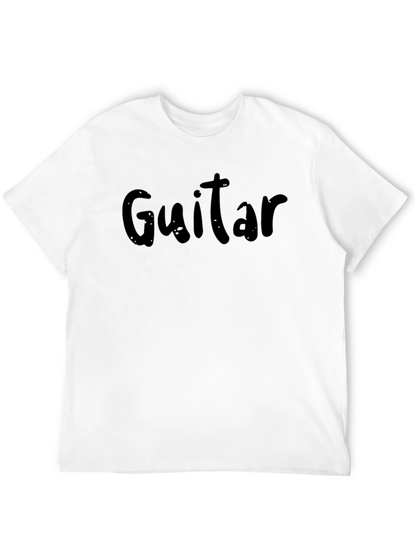 Black Guitar T-Shirt - Classic Black Tee view 12