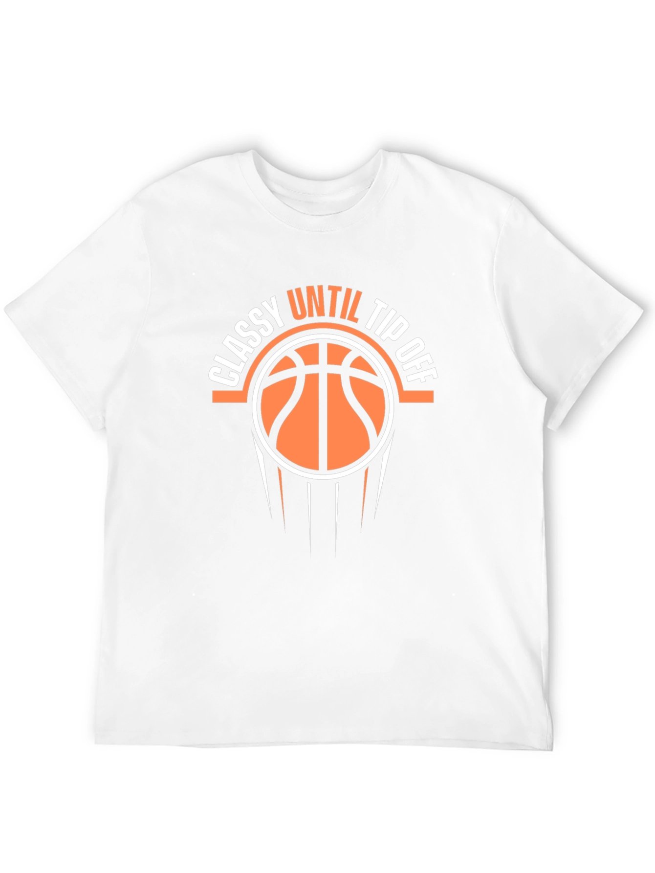 Black Classy Until Tip Off Basketball Graphic Tee view 12