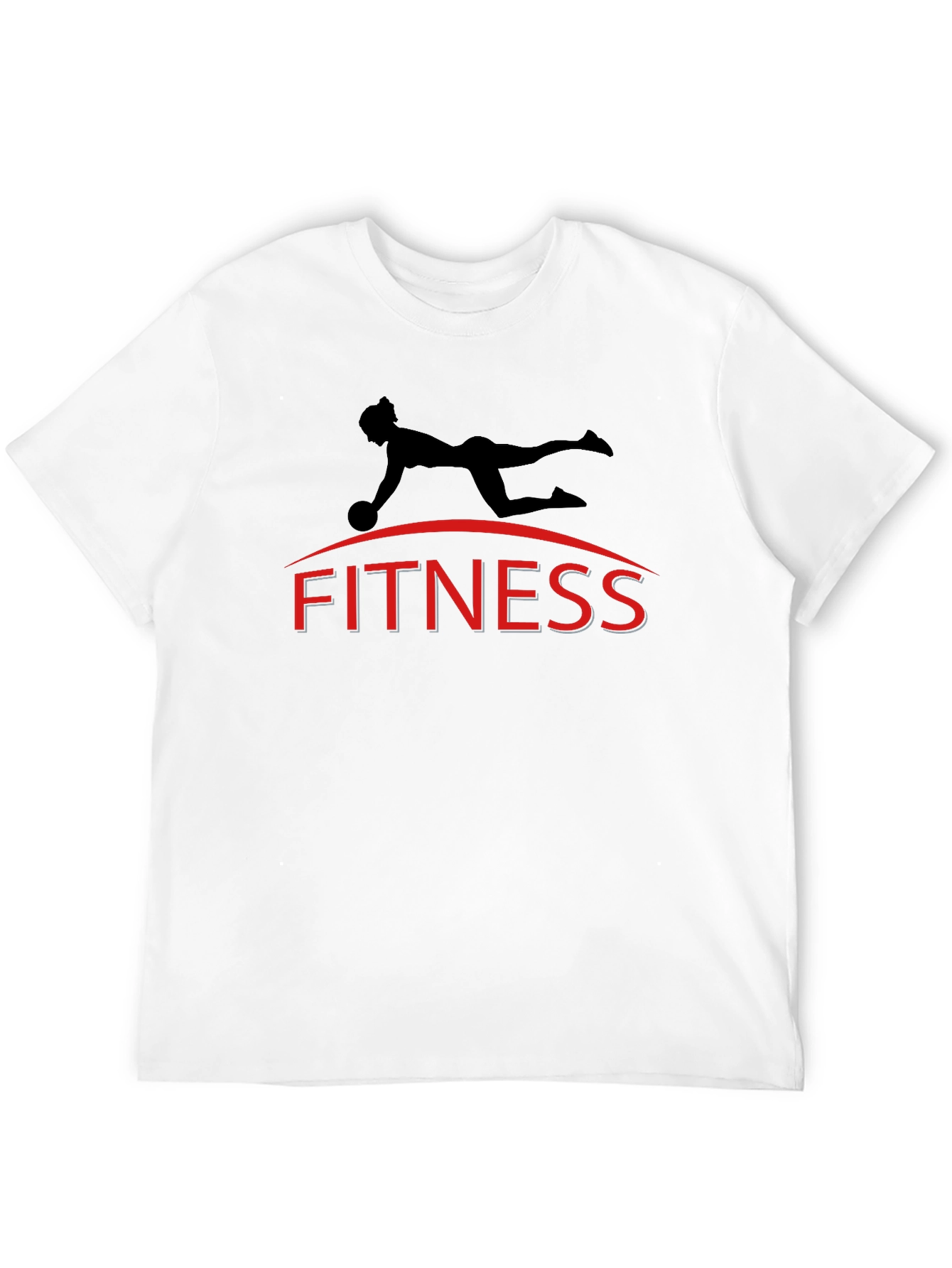 Black Fitness Motivation Black T-Shirt with Workout Design view 12