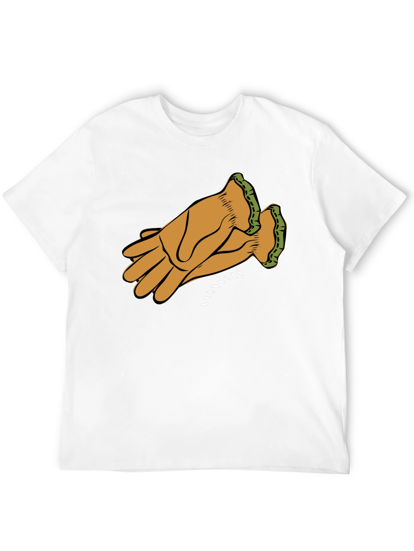 Black Leather Glove Graphic Tee - Black view 12