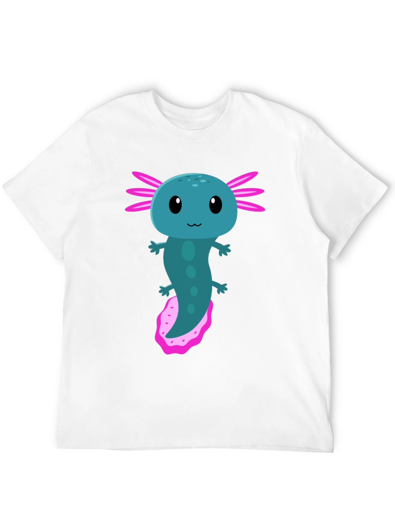 Black Axolotl Graphic Tee - Cute Amphibian T-Shirt view 12