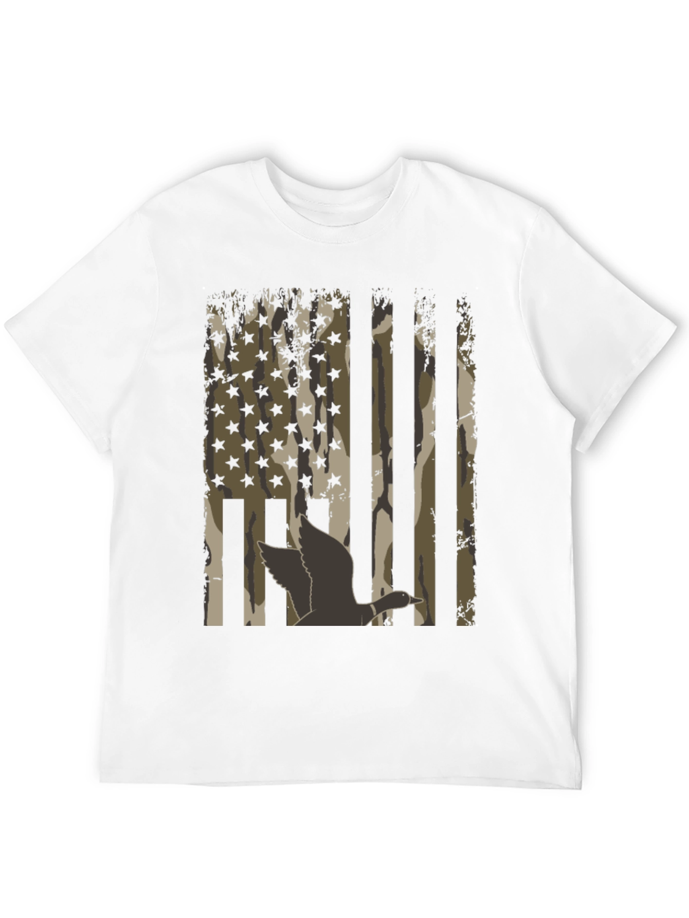 Black Duck Camo USA Flag T-Shirt view 12