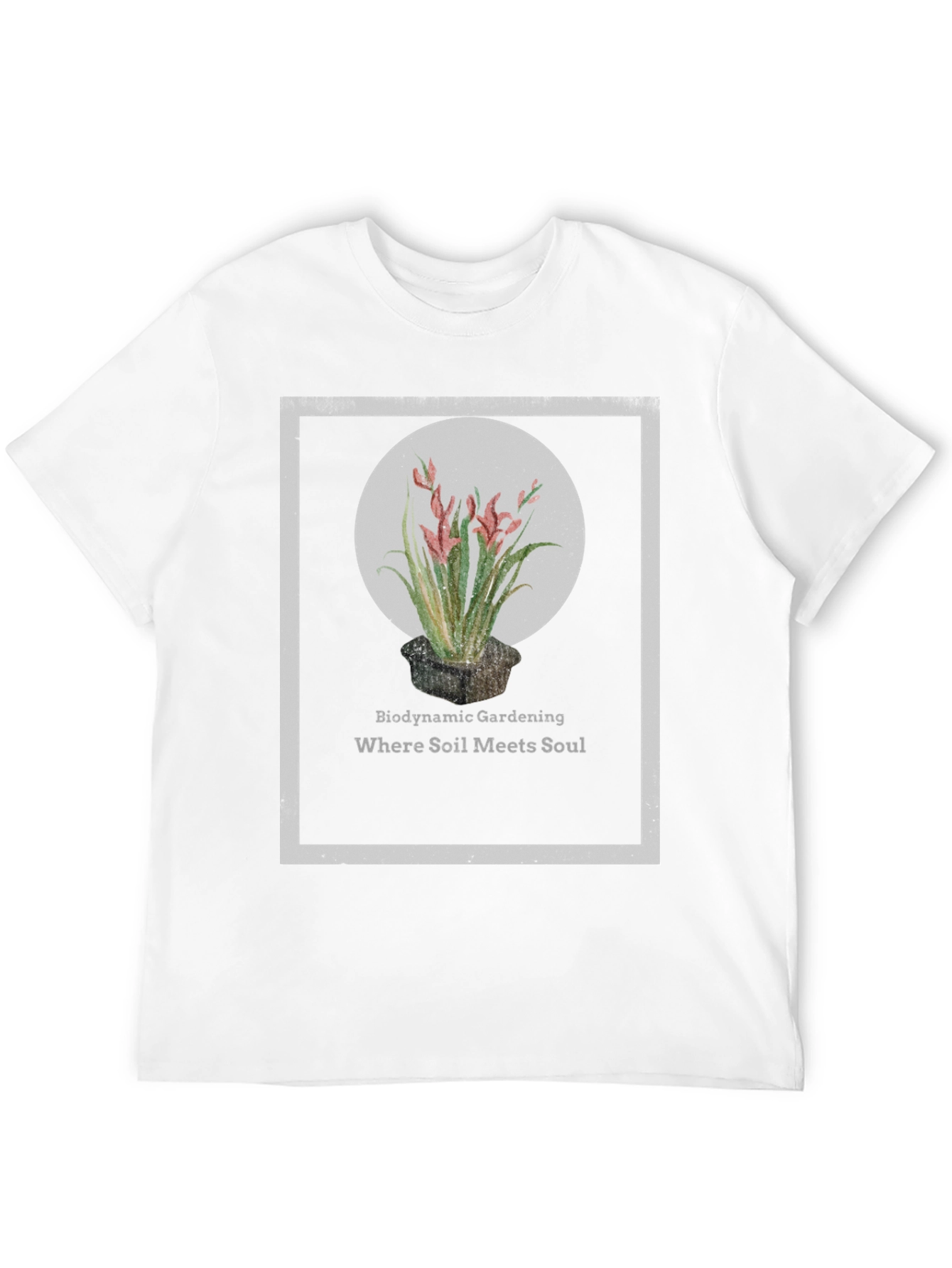 Black Biodynamic Gardening T-Shirt: Soil Meets Soul view 12